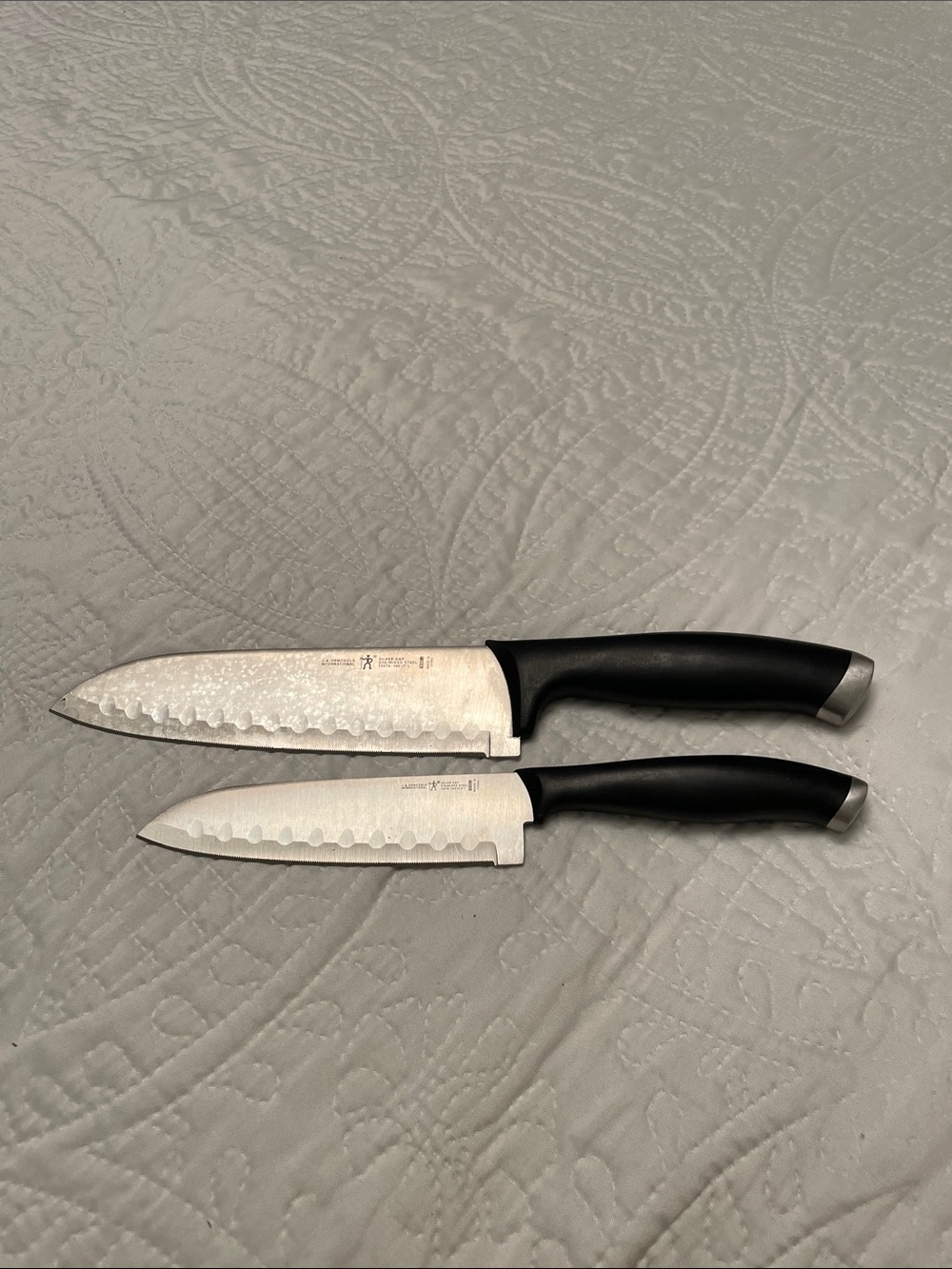 Set of 2 J. A. HENCKELS International Silver Cap Stainless Steel Cutting Knives